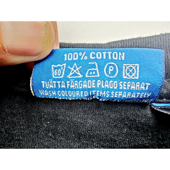 No Problem Sportswear Size XL Men's Black Sverige Sweden Short Sleeve Cotton Tee - Picture 6 of 10